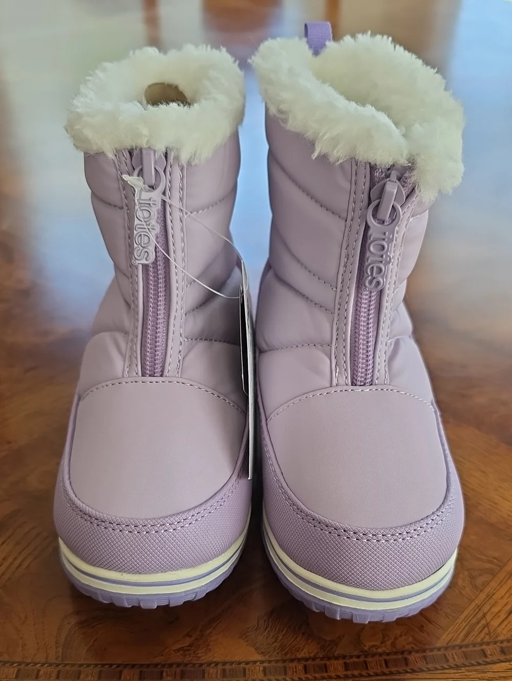 Totes Toddler Girls Zippy Waterproof Insulated Flat Heel Winter Boots LILAC 9T